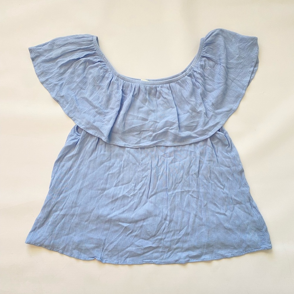 Plus Size Periwinkle Off the Shoulder Forever21Top